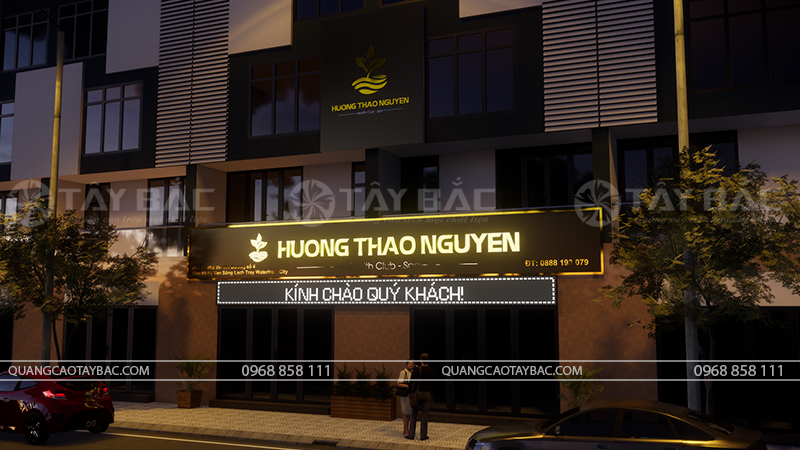 Biển quảng cáo spa Hương Thảo Nguyên