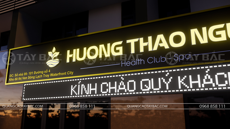 Biển quảng cáo spa Hương Thảo Nguyên