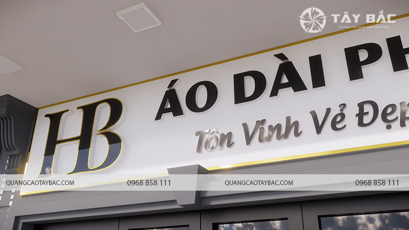Biển quảng cáo áo dài Phương Bình