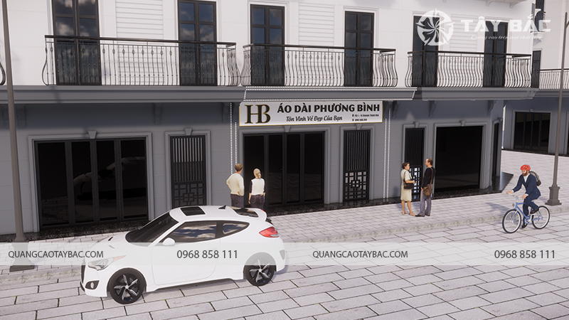 Biển quảng cáo áo dài Phương Bình