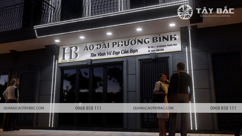 Biển quảng cáo áo dài Phương Bình