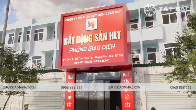 Biển quảng cáo bất động sản HLT