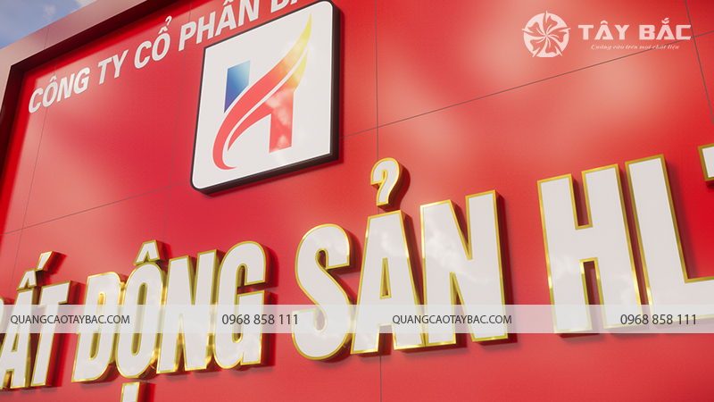 Biển quảng cáo bất động sản HLT