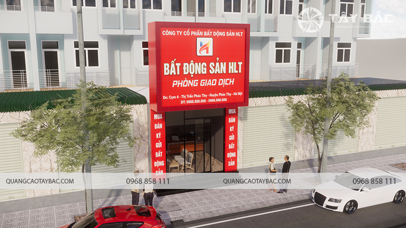 Biển quảng cáo bất động sản HLT