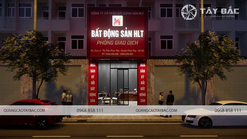 Biển quảng cáo bất động sản HLT