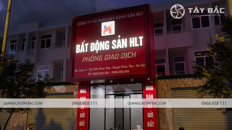 Biển quảng cáo bất động sản HLT