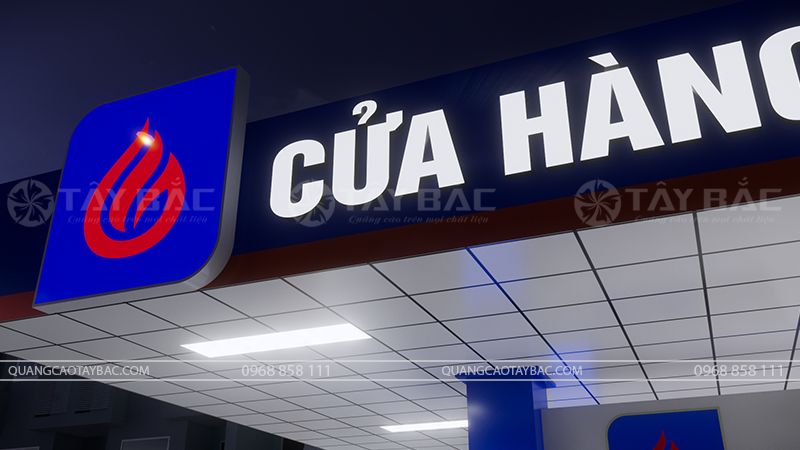 Biển hiệu cây xăng Nam Thành