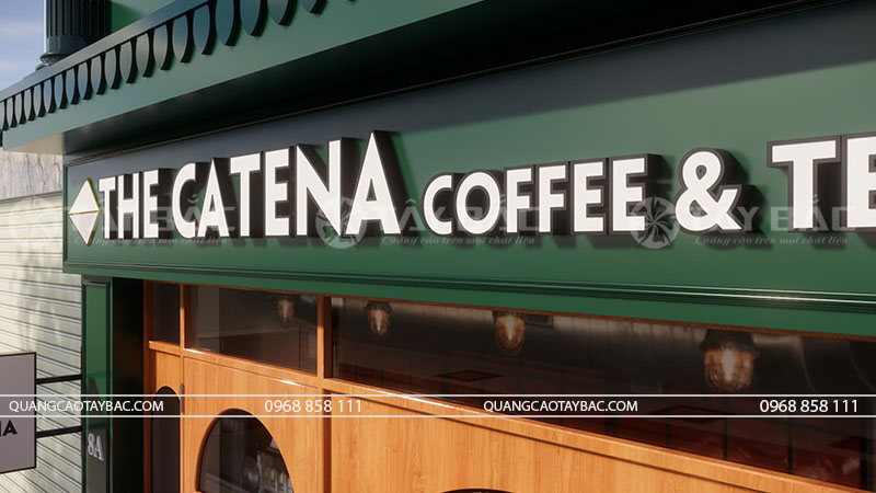 Biển quảng cáo The Catena Coffee.