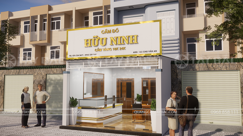 Biển hiệu cầm đồ Hữu Ninh