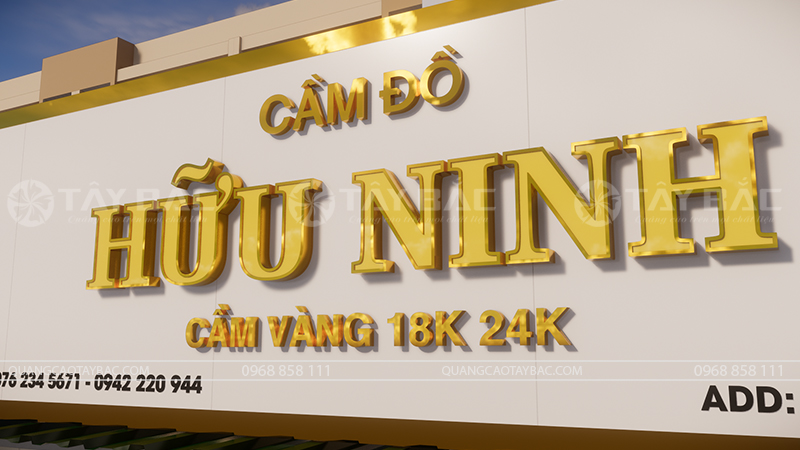 Biển hiệu cầm đồ Hữu Ninh