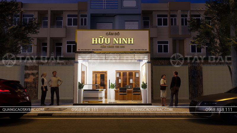 Biển hiệu cầm đồ Hữu Ninh