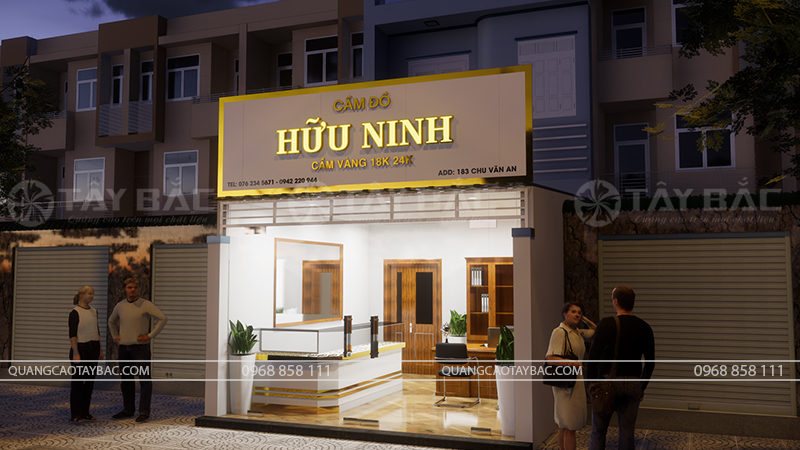 Biển hiệu cầm đồ Hữu Ninh