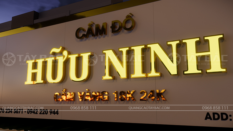 Biển hiệu cầm đồ Hữu Ninh