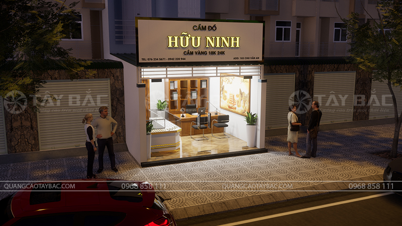 Biển hiệu cầm đồ Hữu Ninh