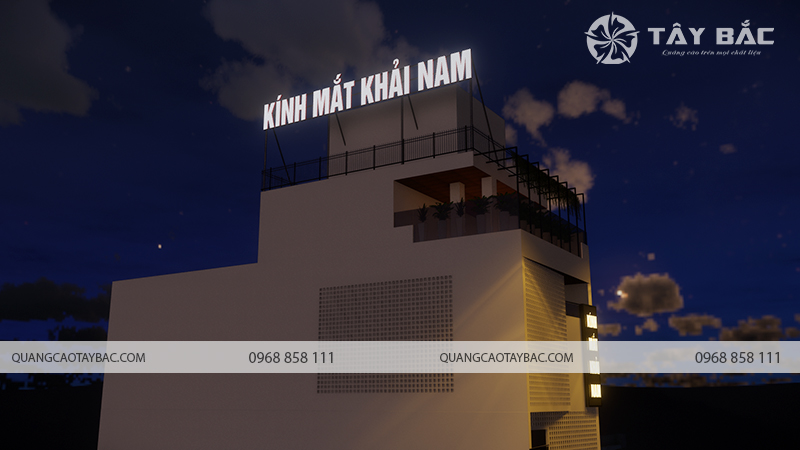 Biển quảng cáo kinh mắt Khải Nam Optic