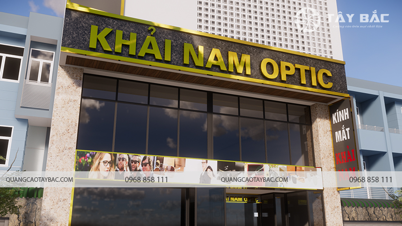 Biển quảng cáo kinh mắt Khải Nam Optic