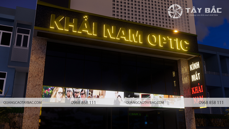 Biển quảng cáo kinh mắt Khải Nam Optic