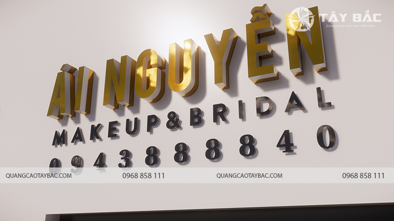 Biển quảng cáo trang điểm cô dâu Ái Nguyễn