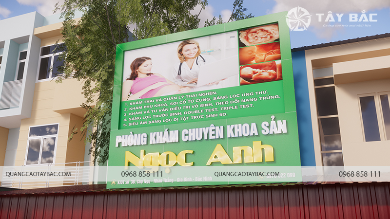 Biển hiệu phòng khám Ngọc Anh