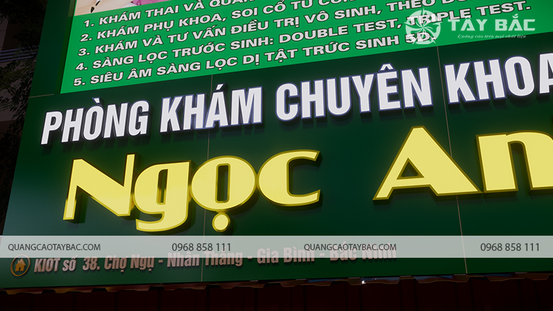 Biển hiệu phòng khám Ngọc Anh