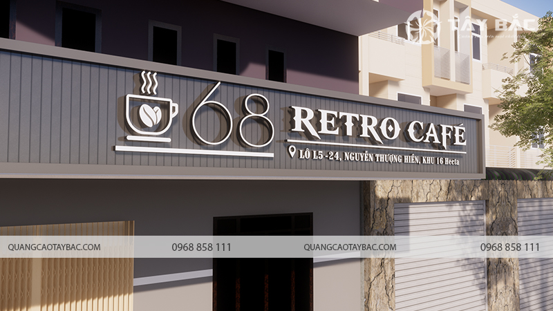 Biển quảng cáo Retro Cafe 68