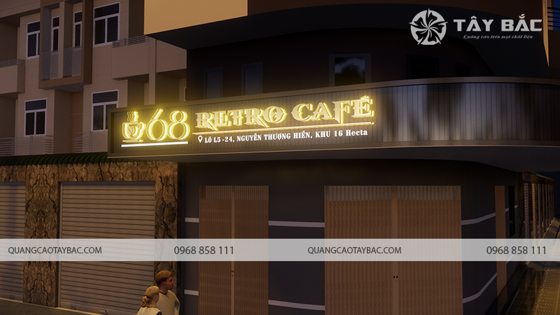 Biển quảng cáo Retro Cafe 68