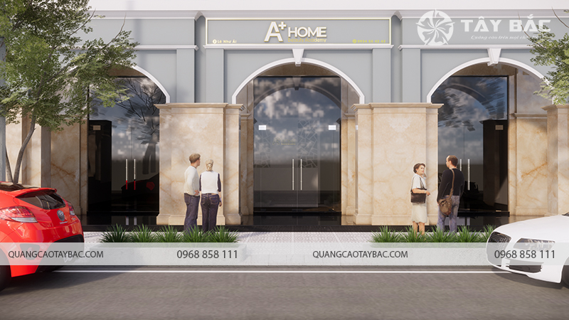 Biển quảng cáo Beaty academy A