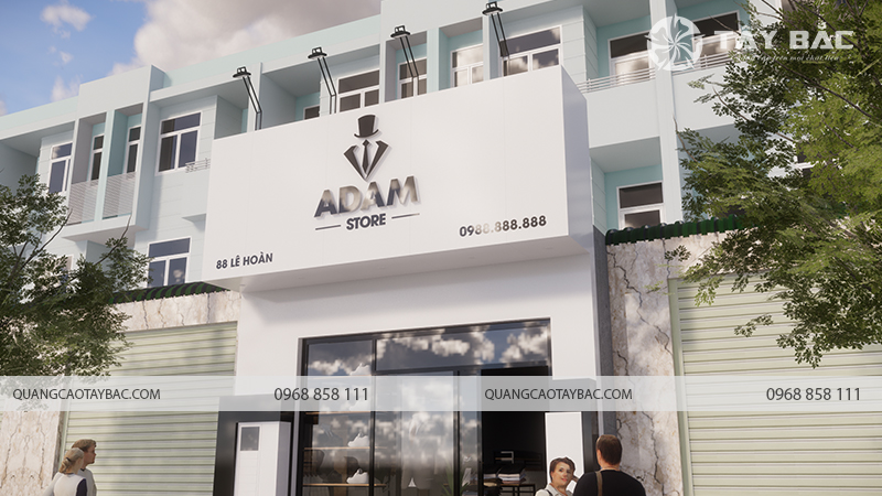 Biển quảng cáo thời trang Adam Store
