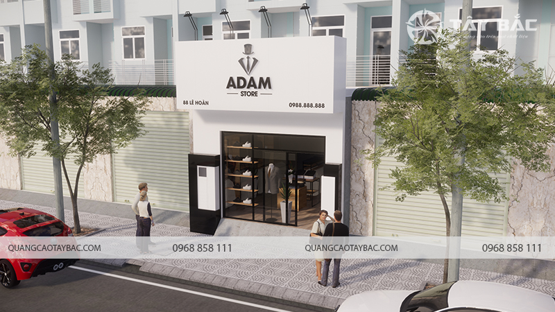 Biển quảng cáo thời trang Adam Store