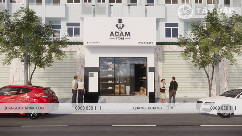 Biển quảng cáo thời trang Adam Store