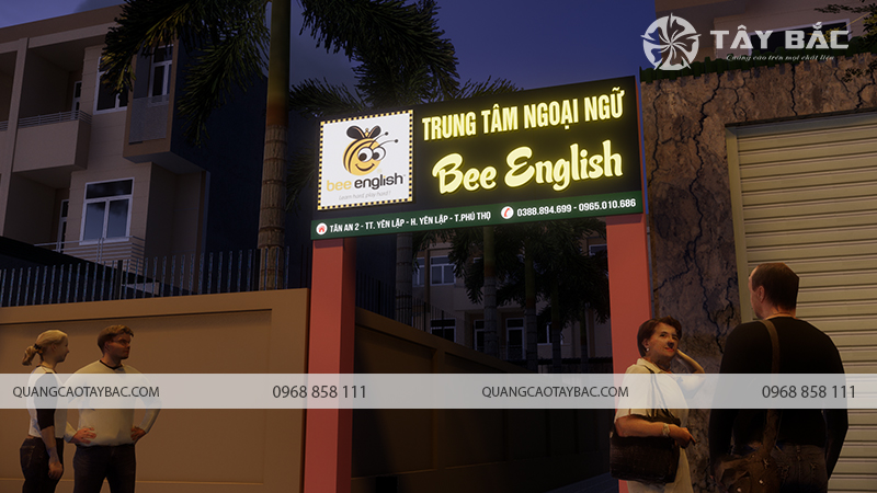 Biển hiệu anh ngữ Bee English.