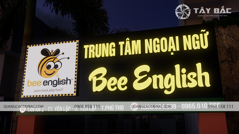Biển hiệu anh ngữ Bee English.