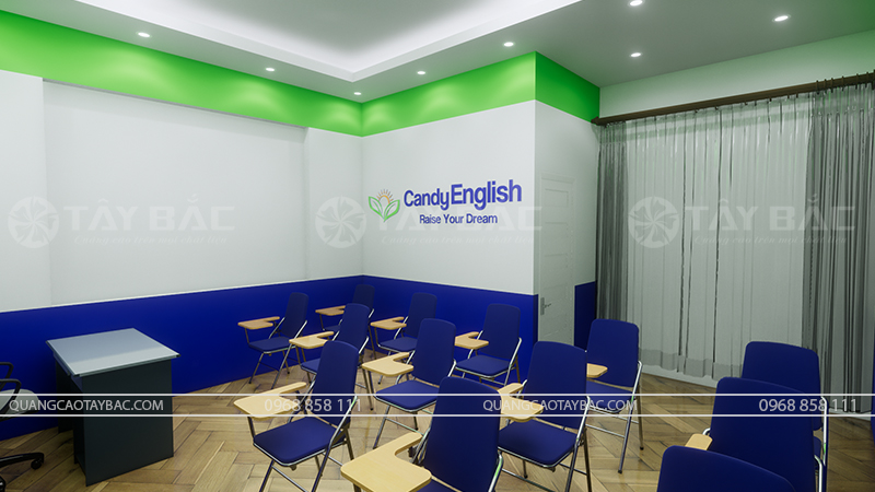 Biển hiệu trung tâm tiếng anh Candy English