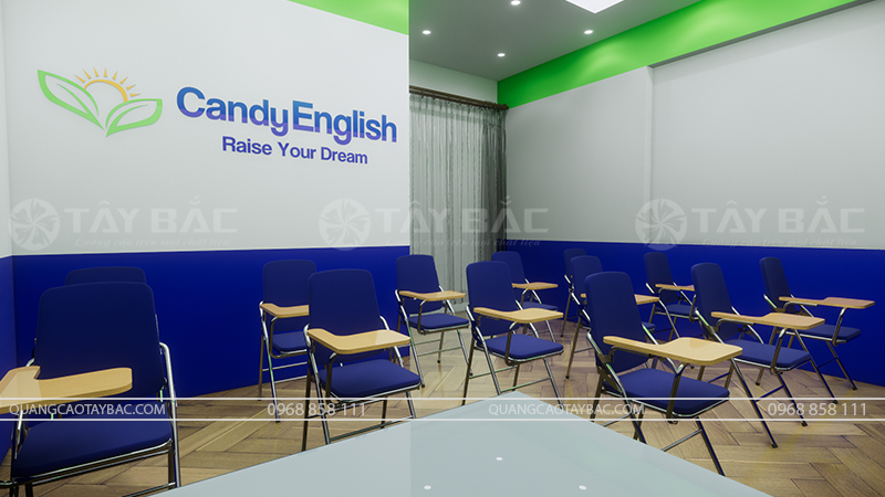 Biển hiệu trung tâm tiếng anh Candy English