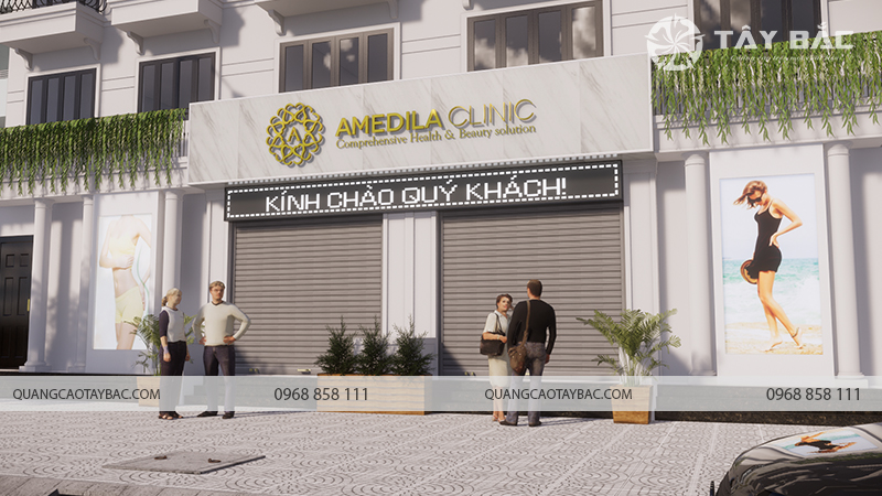 Biển quảng cáo thẩm mỹ viện Amedila