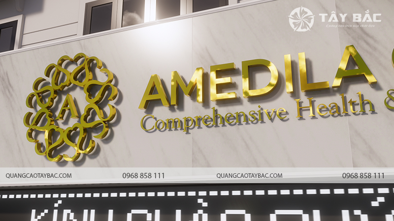 Biển quảng cáo thẩm mỹ viện Amedila
