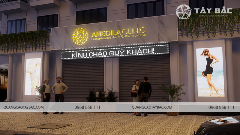 Biển quảng cáo thẩm mỹ viện Amedila