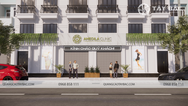 Biển quảng cáo thẩm mỹ viện Amedila