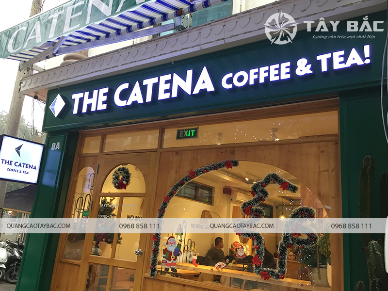 Biển quảng cáo The Catena Coffee.