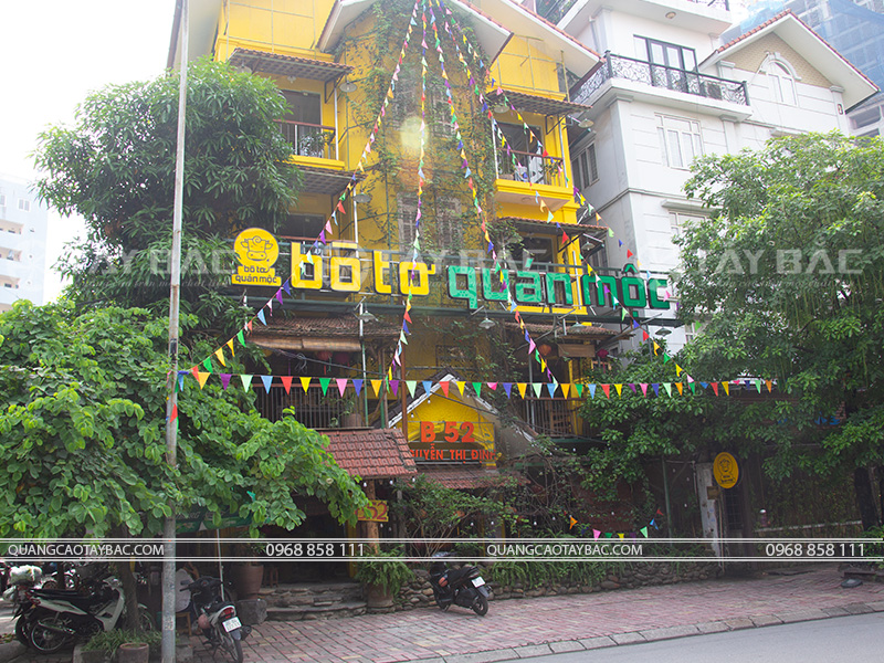 Biển hiệu nhà hàng Bò Tơ