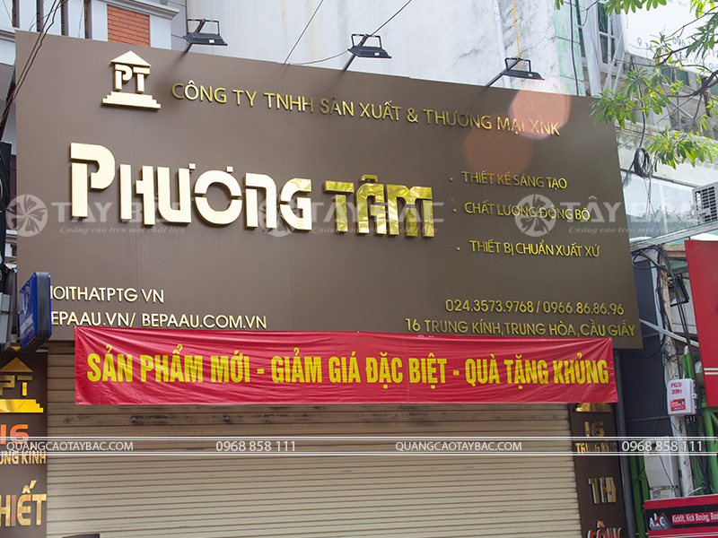 Biển quảng cáo công ty Phương Tâm