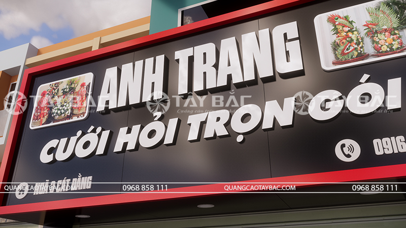 Biển hiệu dịch vụ cưới hỏi Anh Trang