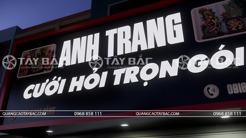 Biển hiệu dịch vụ cưới hỏi Anh Trang