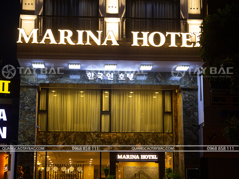 Biển quảng cáo khách sạn Marina