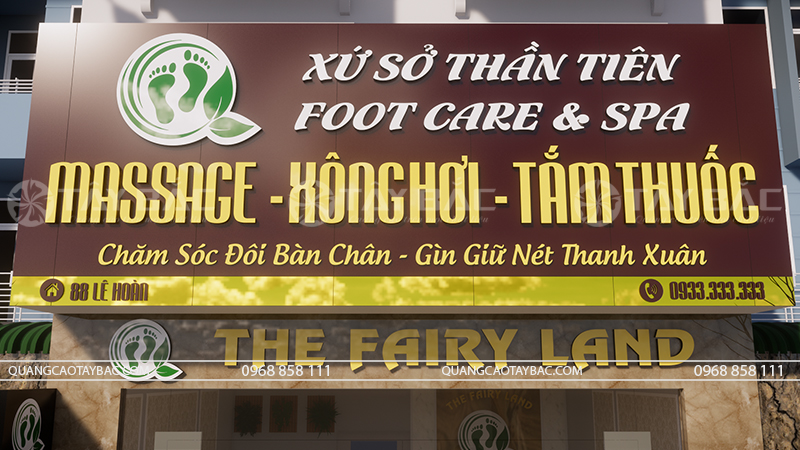 Biển quảng cáo massage Fairy land