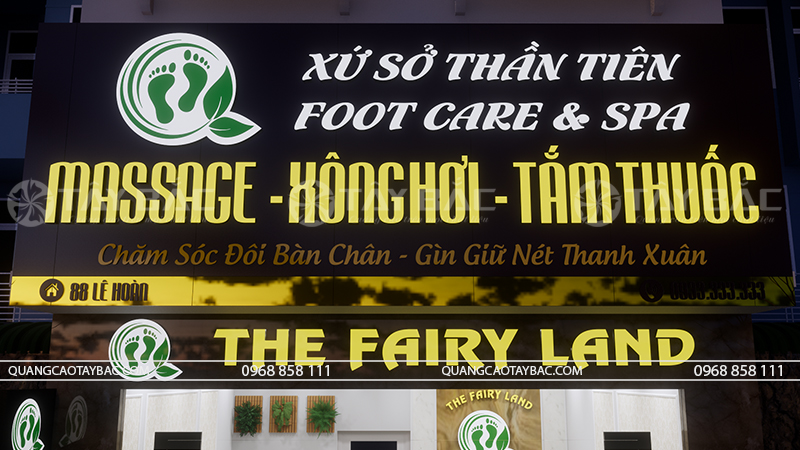 Biển quảng cáo massage Fairy land