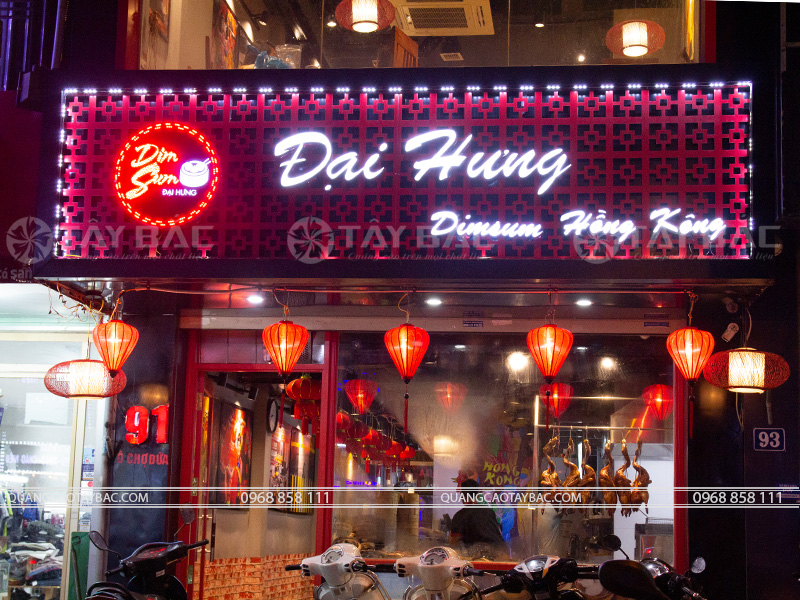 Biển hiệu quảng cáo nhà hàng Đại Hưng