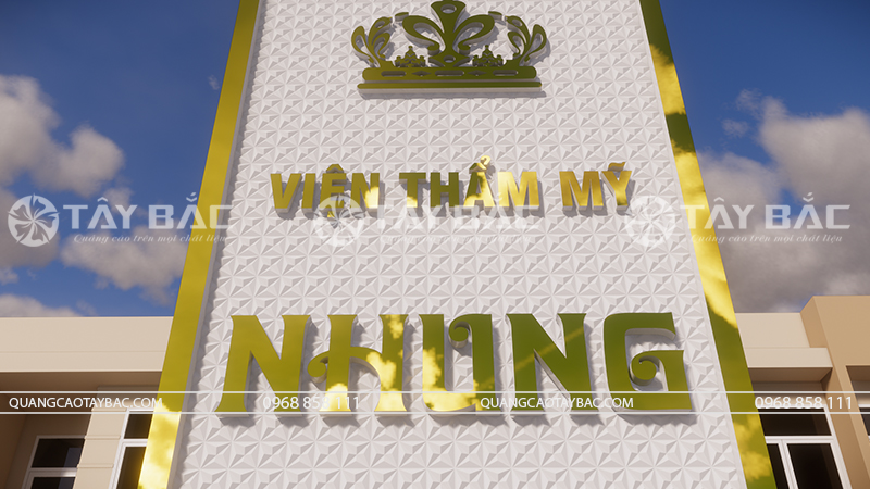 Biển quảng cáo thẩm mỹ viện Nhung