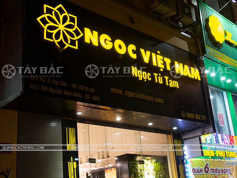Biển quảng cáo cửa hàng phong thủy Ngọc Việt Nam