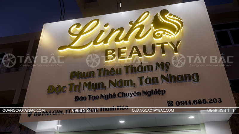 Biển hiệu quảng cáo spa Linh